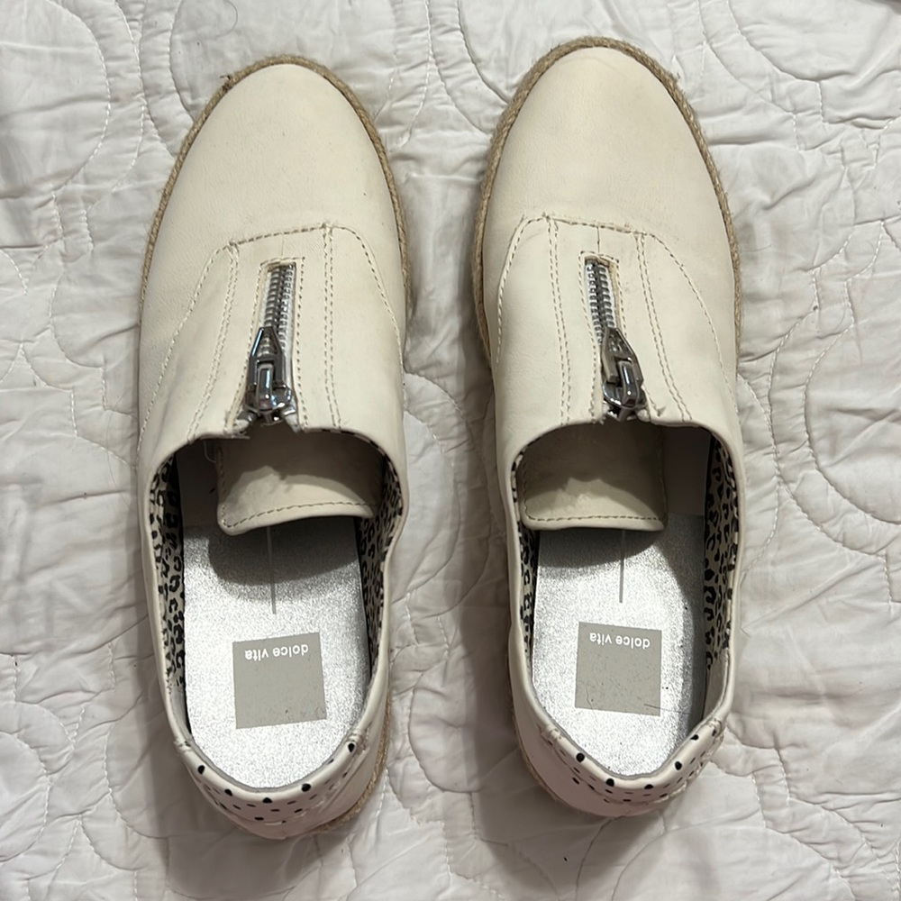 Dolce Viera leather zip shoe